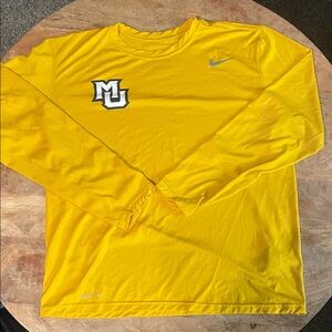 Nike Dri-Fit Marquette Yellow Long Sleeve Men's Tee